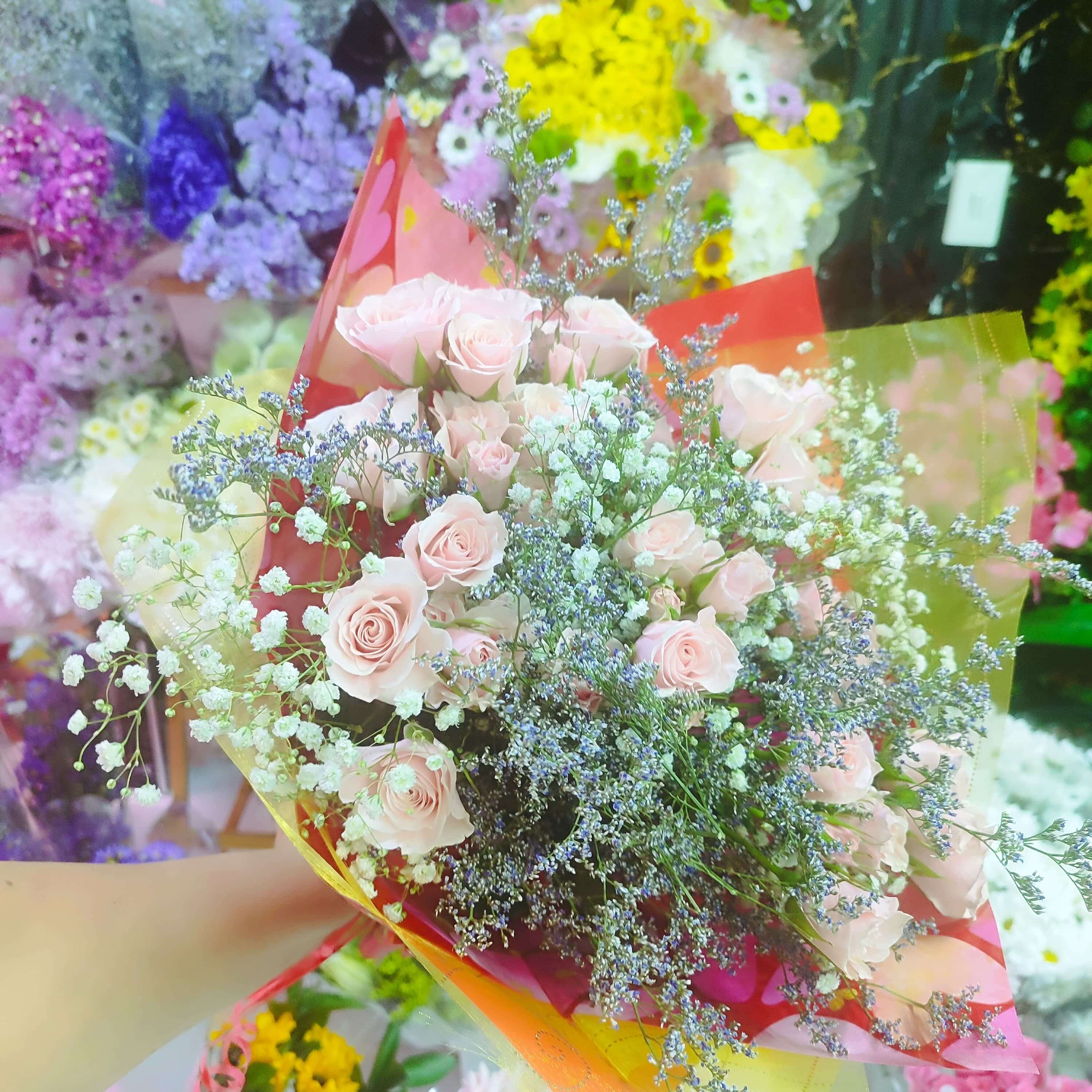 Ramo rosa especial - Tonos románticos